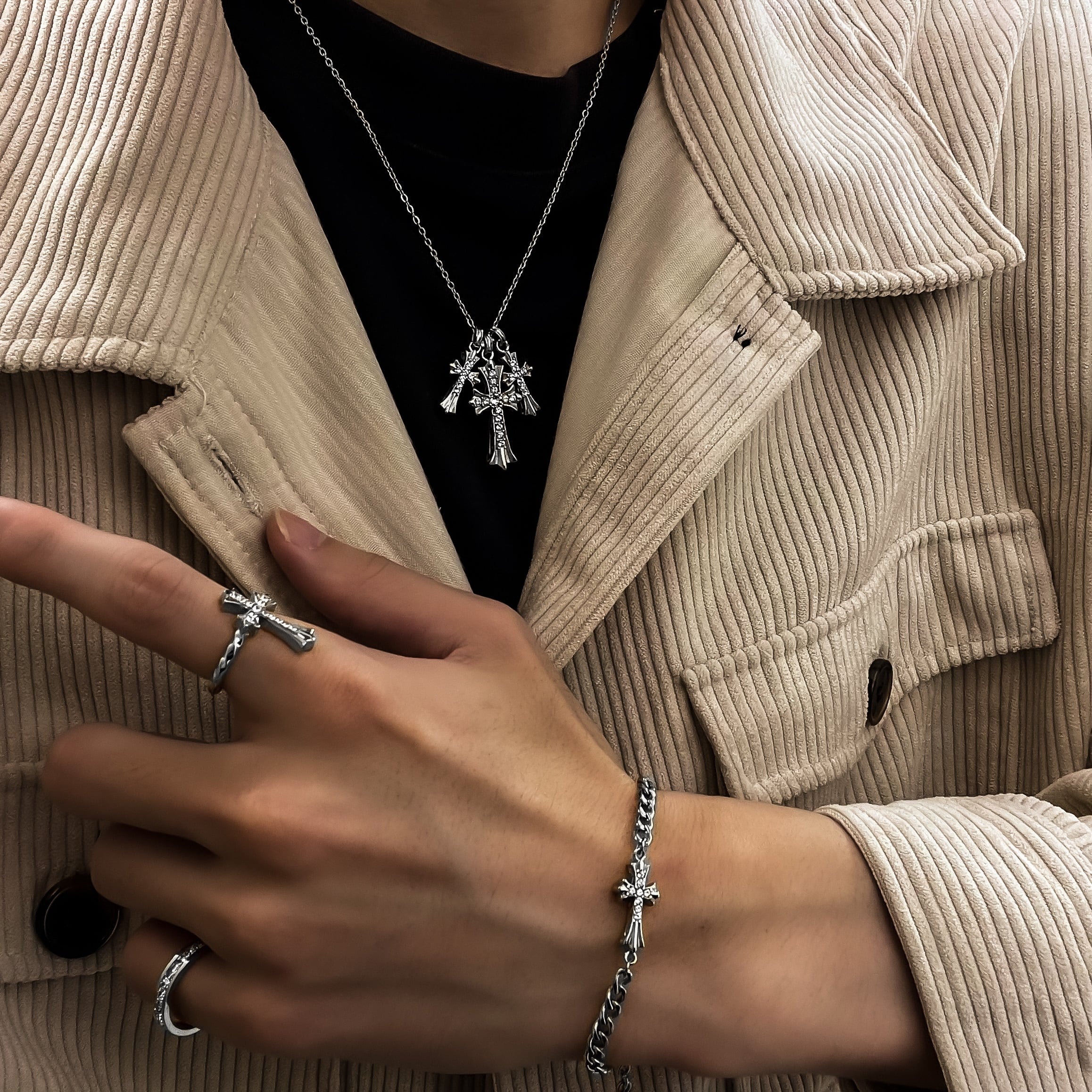 Lilyスワロフスキー　Diapason シルバー正規品　極美品　箱付 SWAROVSKI（スワロフスキー） ミランダ・カー『Diapason All-around V