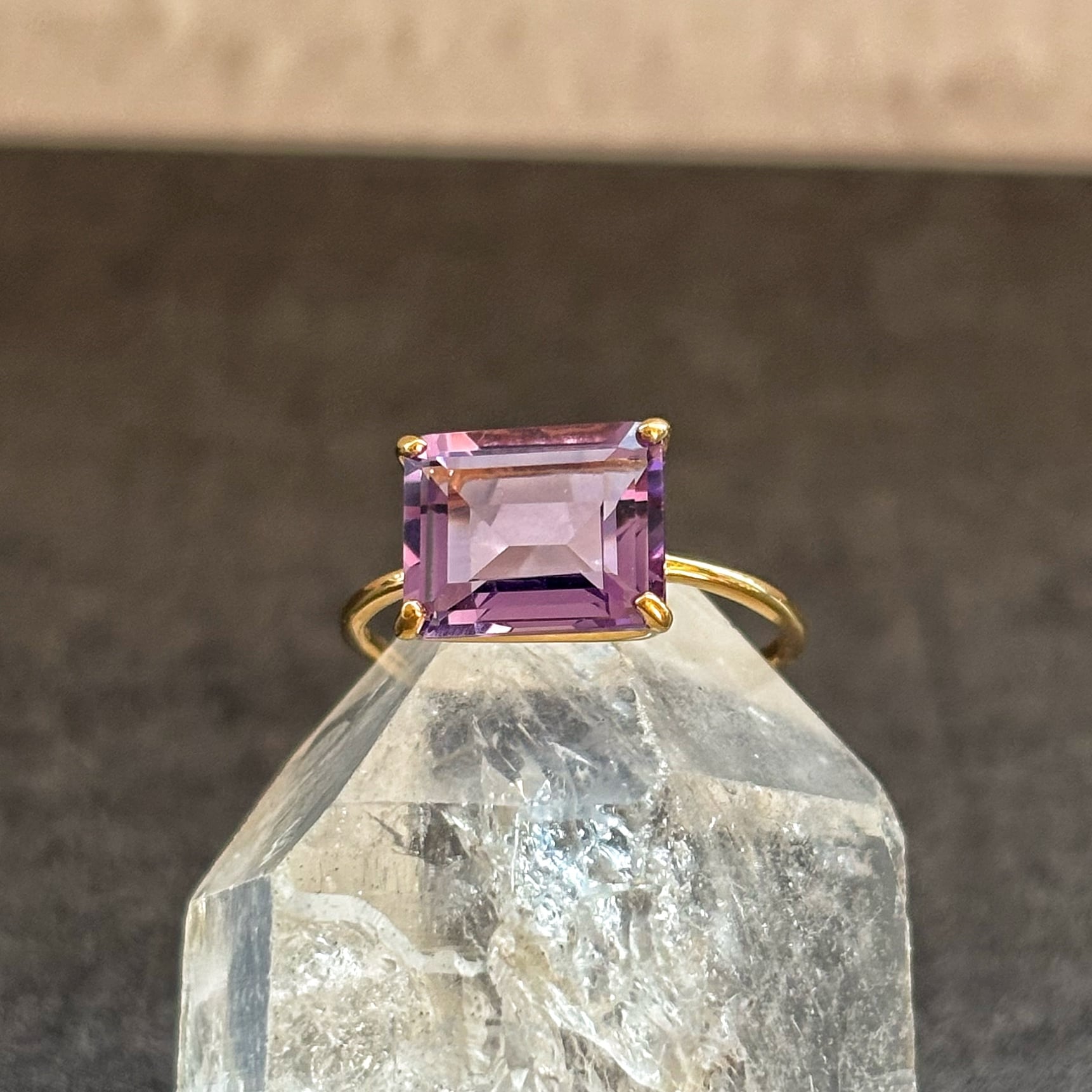 【square ring】アメジスト