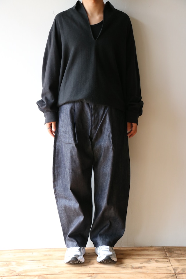 STILL BY HAND  -Deep tuck wide denim pants- / DN01253 / スティルバイハンド ディープタック ワイドデニムパンツ