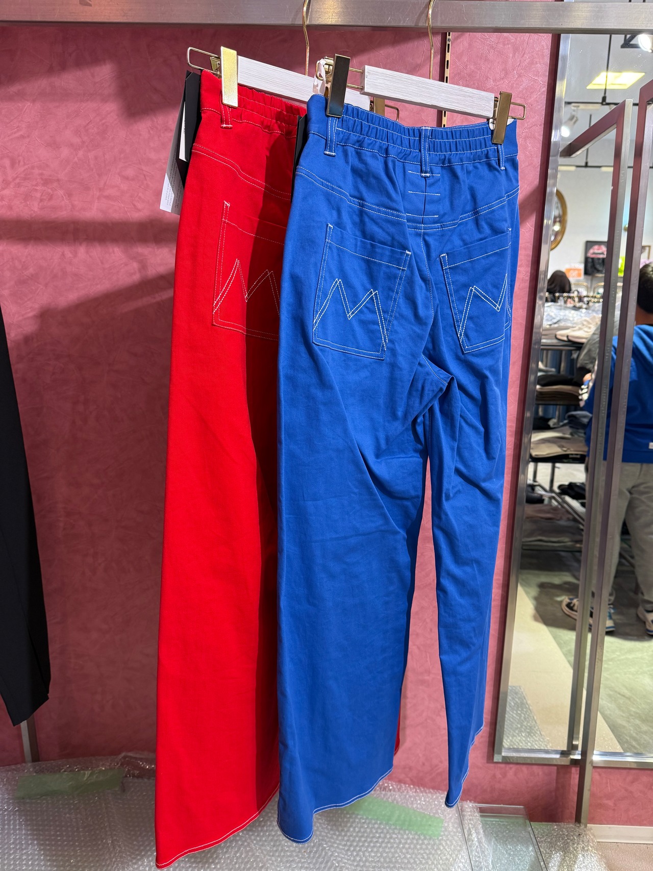 ミカーレミカーレ MICALLEMICALLE　ポイントステッチベイカーパンツ