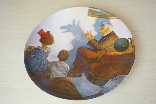 ノーマンロックウェル　絵皿（114-14）
