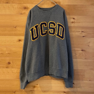 【gear】カレッジ 刺繍ロゴ UCSD カリフォルニア大学サンディエゴ ビッグロゴ アメリカ古着