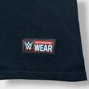 【WWE SLAM CRATE】プロレス ボビー・ルード プロレスラー Bobby Roode ロゴ バッグプリント Tシャツ XL ビッグサイズ 黒T 半袖 夏物 US古着
