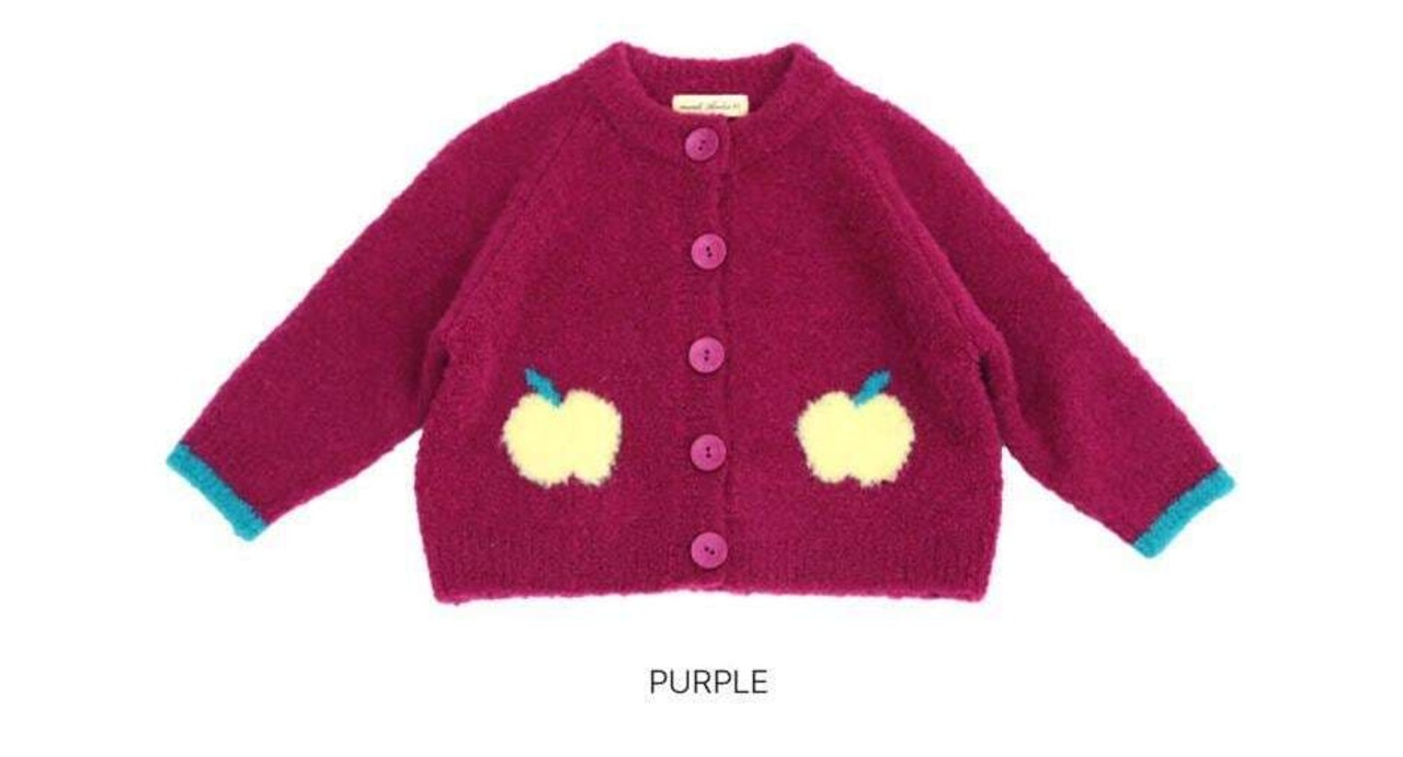 韓国子供服 / 26Autumn / 〖取寄〗Mardi Amber / アップルカーディガン / キッズ服 *XS~XXL*