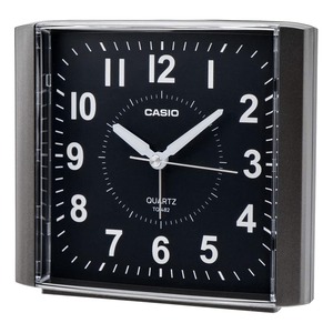 【在庫処分】CASIO(カシオ) 目覚まし時計 置き時計 ブラック 黒 アナログ スヌーズ ライト シンプル TQ-482-1JF