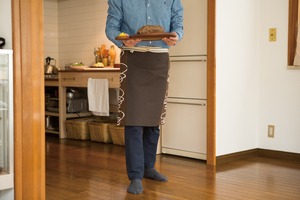 三布三用　前掛け　ミディアム丈（M）　つむじ風柄