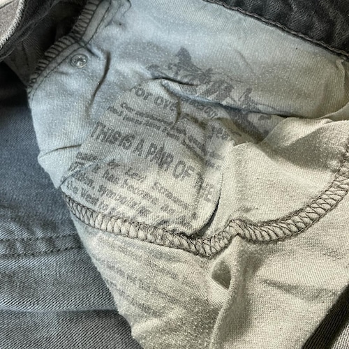 【W38 L32】levi's 先染ブラック リーバイス 569 詳細写真12