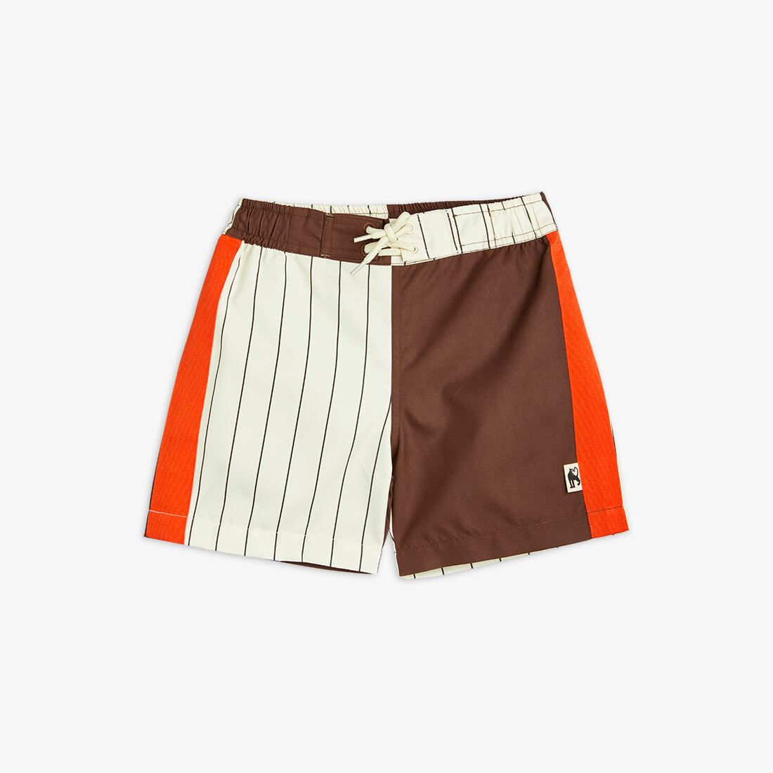 【24SS】minirodini (ミニロディーニ) PINSTRIPE WOVEN SWIM SHORTS MULTI 水着 スイムウェア