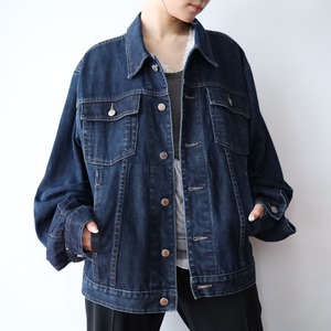 " BANANA REPUBLIC " over silhouette indigo denim tracker jacket