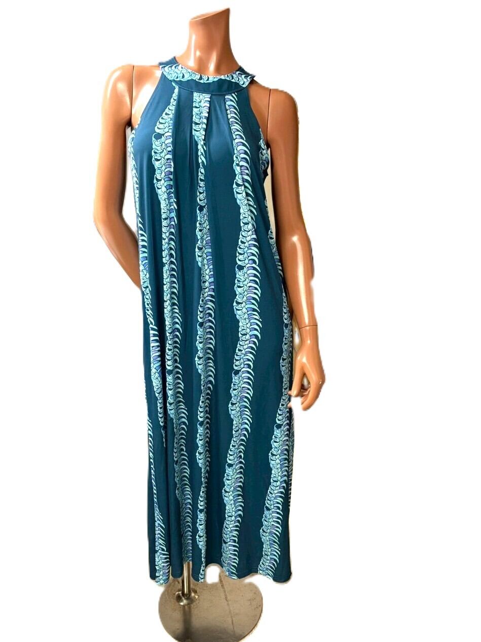 サークルワンピース ジェイド柄 ネイビー