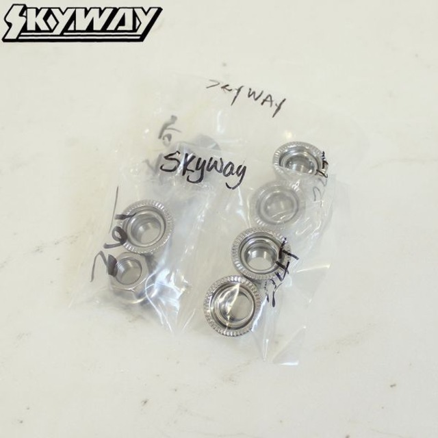 NEW SKYWAY WHEEL用 3/8 フロント&リア ホイールナット 4個1セット 24T/26T