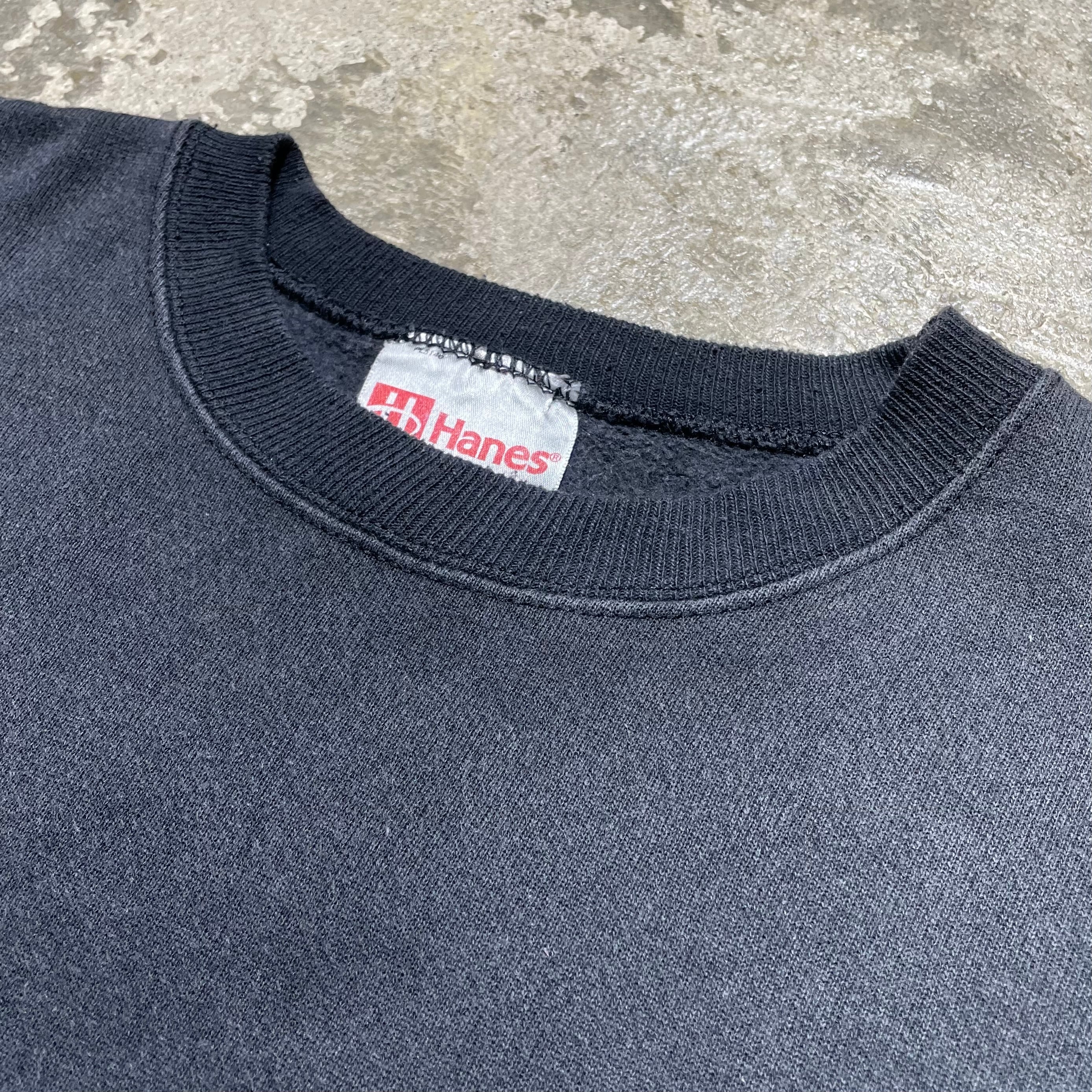 Hanes 80〜90s Fade Black Sweat Shirt size XL | BENJAMIN AUTHENTIC CLUB