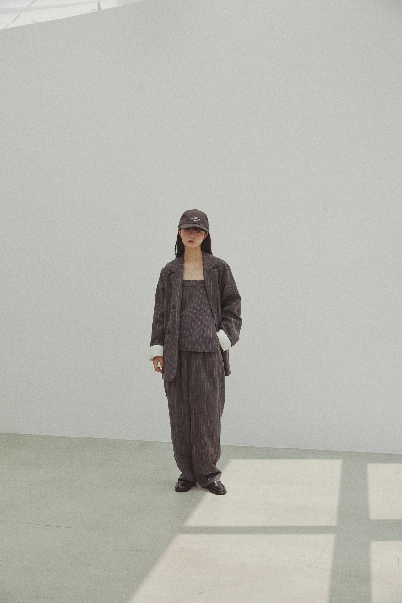 DU250709 Herringbone Over Size Jacket 【set up可】【残り4点】