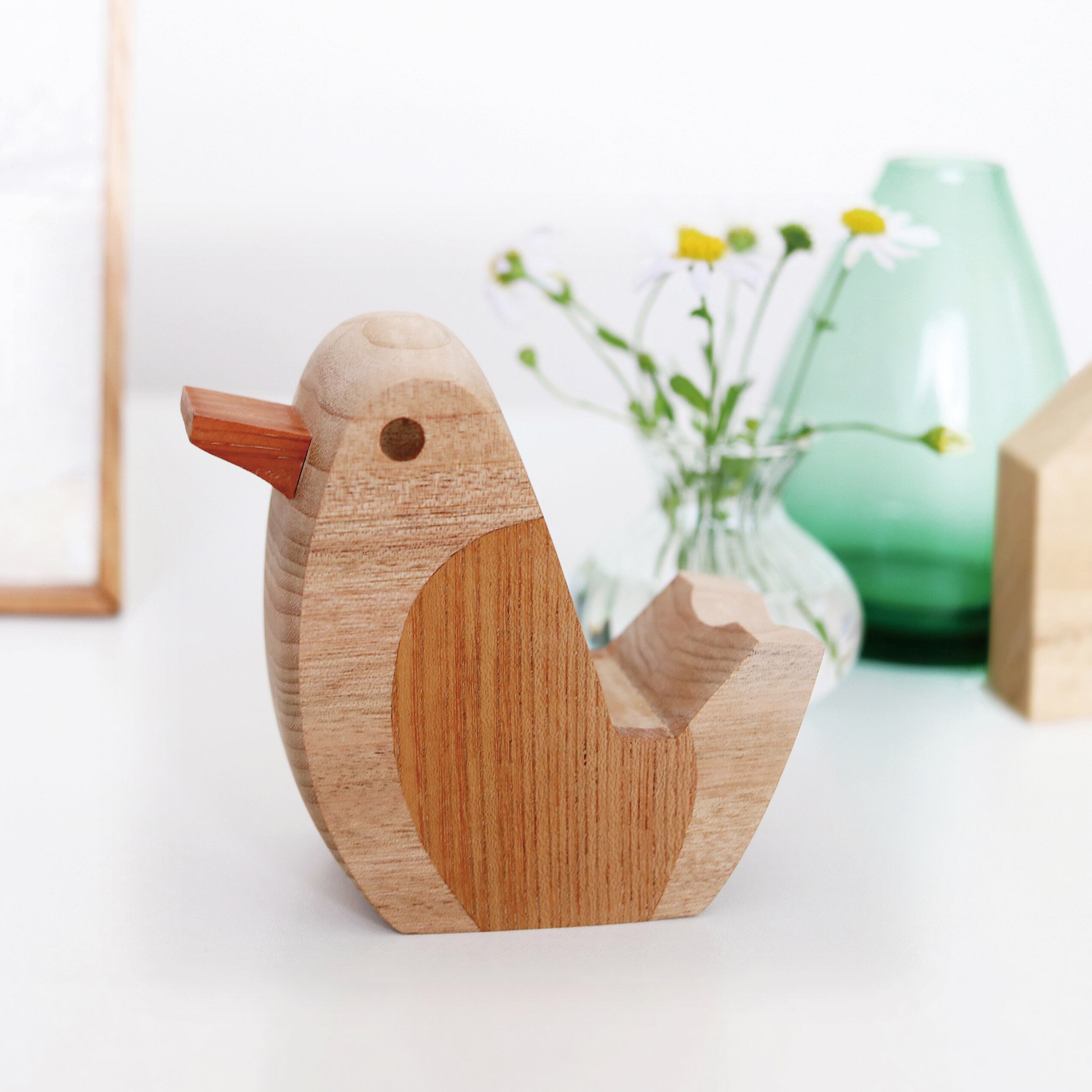 bird stand 木製スマホスタンド | irodori