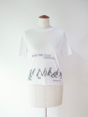 70s Portland zoo penguin cut off tee