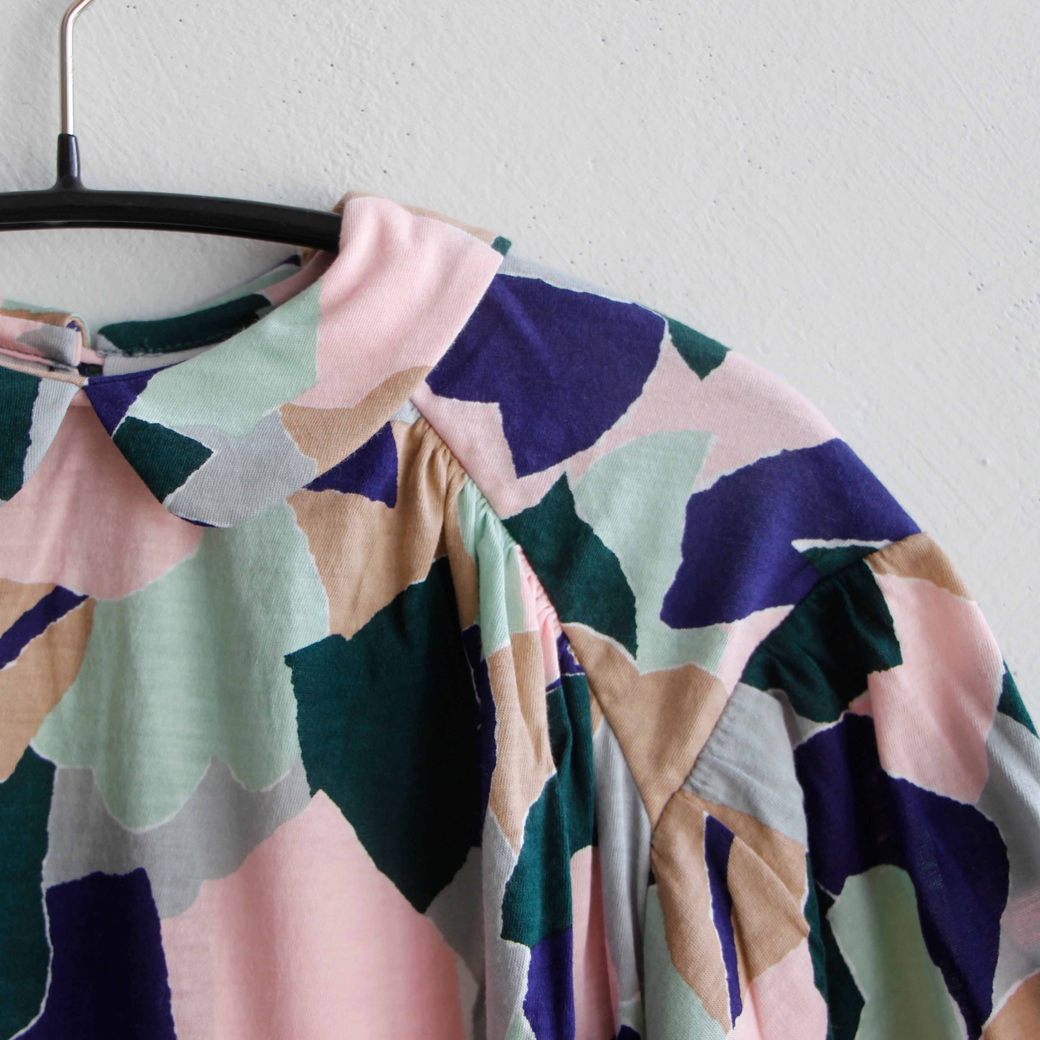mina perhonen 2020AW》foliage ワンピース / pink mix / 110-140cm