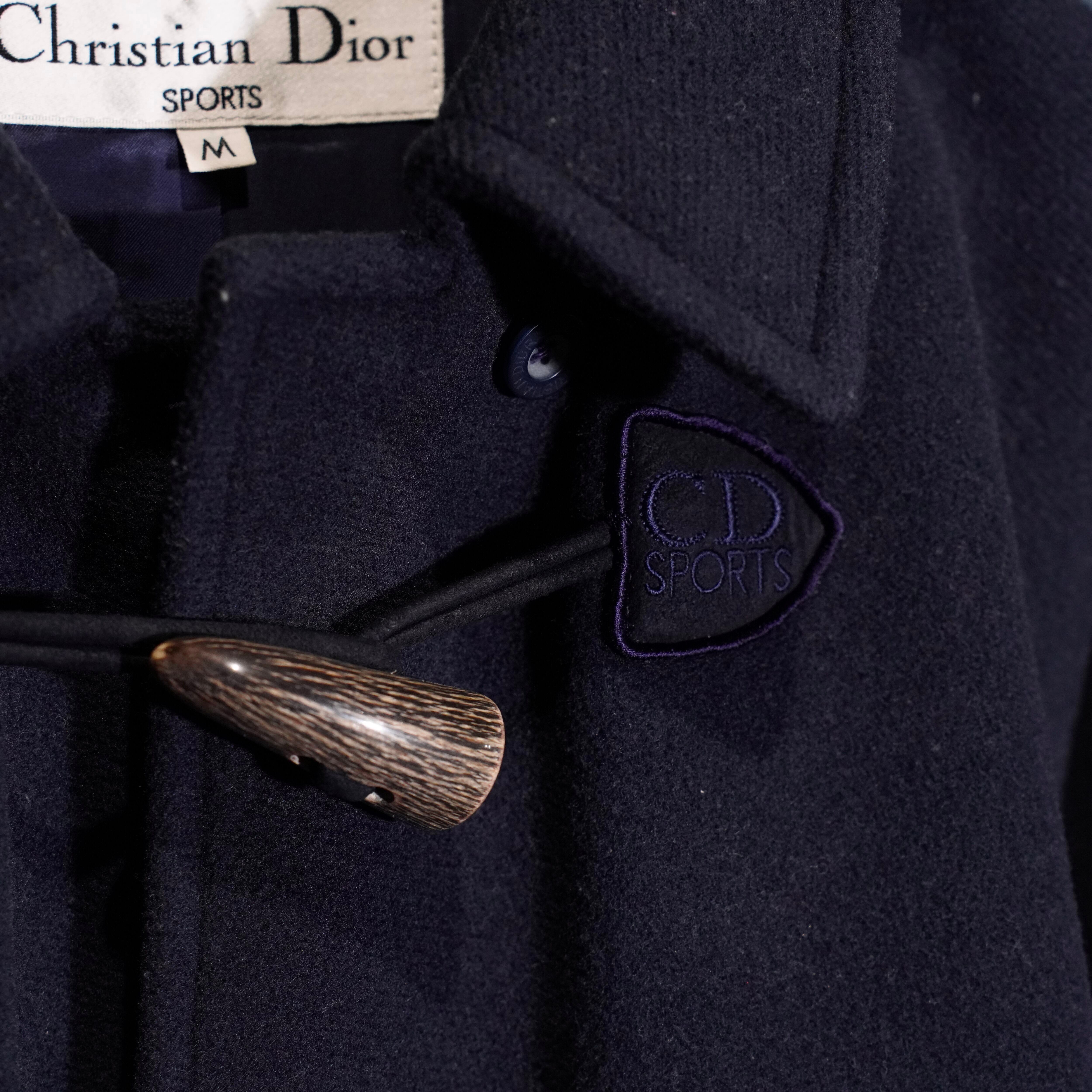 Christian Dior HOODIE DESIGN WOOL DUFFLE COAT/クリスチャン