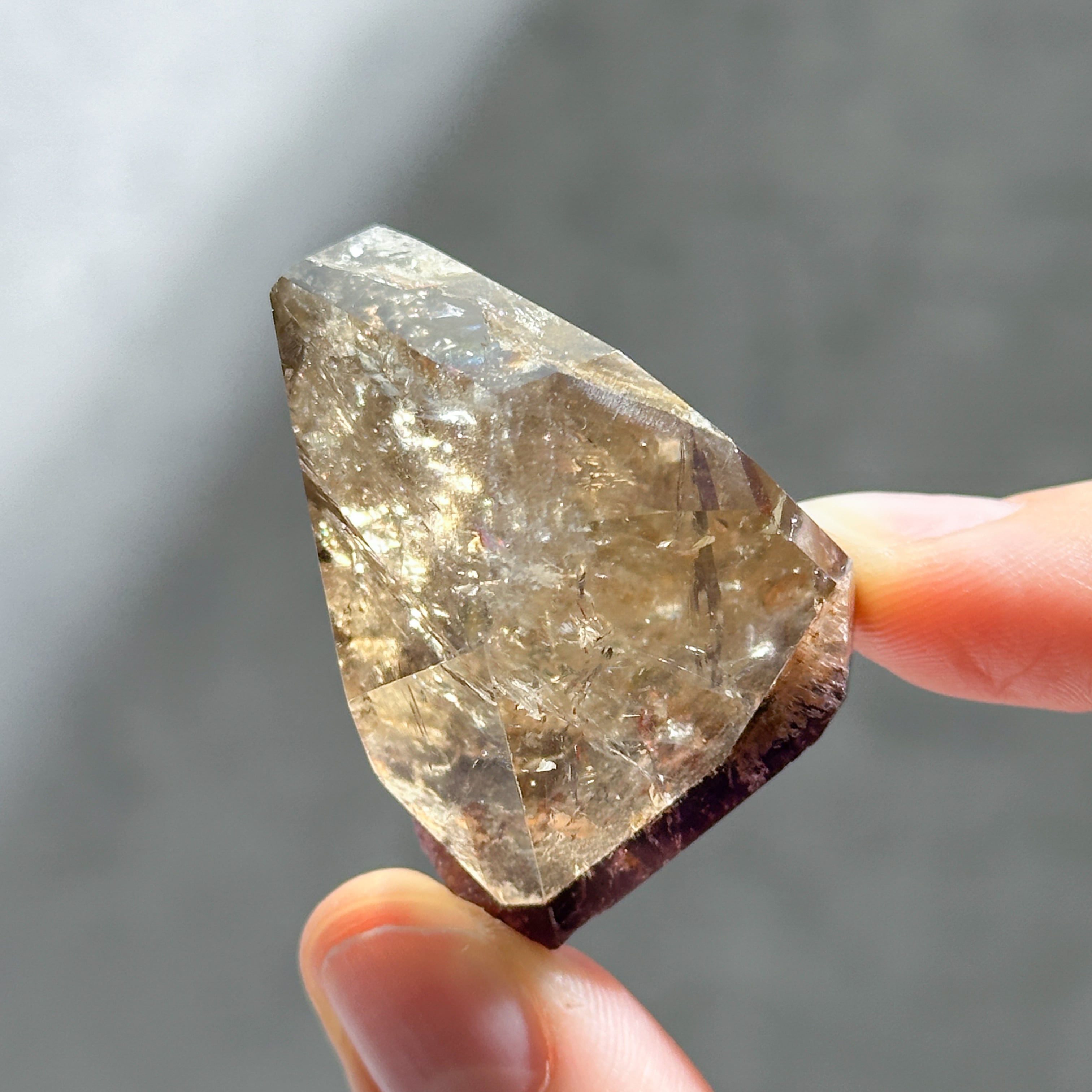 虹◎ゴイアス州クリスタリーナ産ドリームコートシトリン フリー