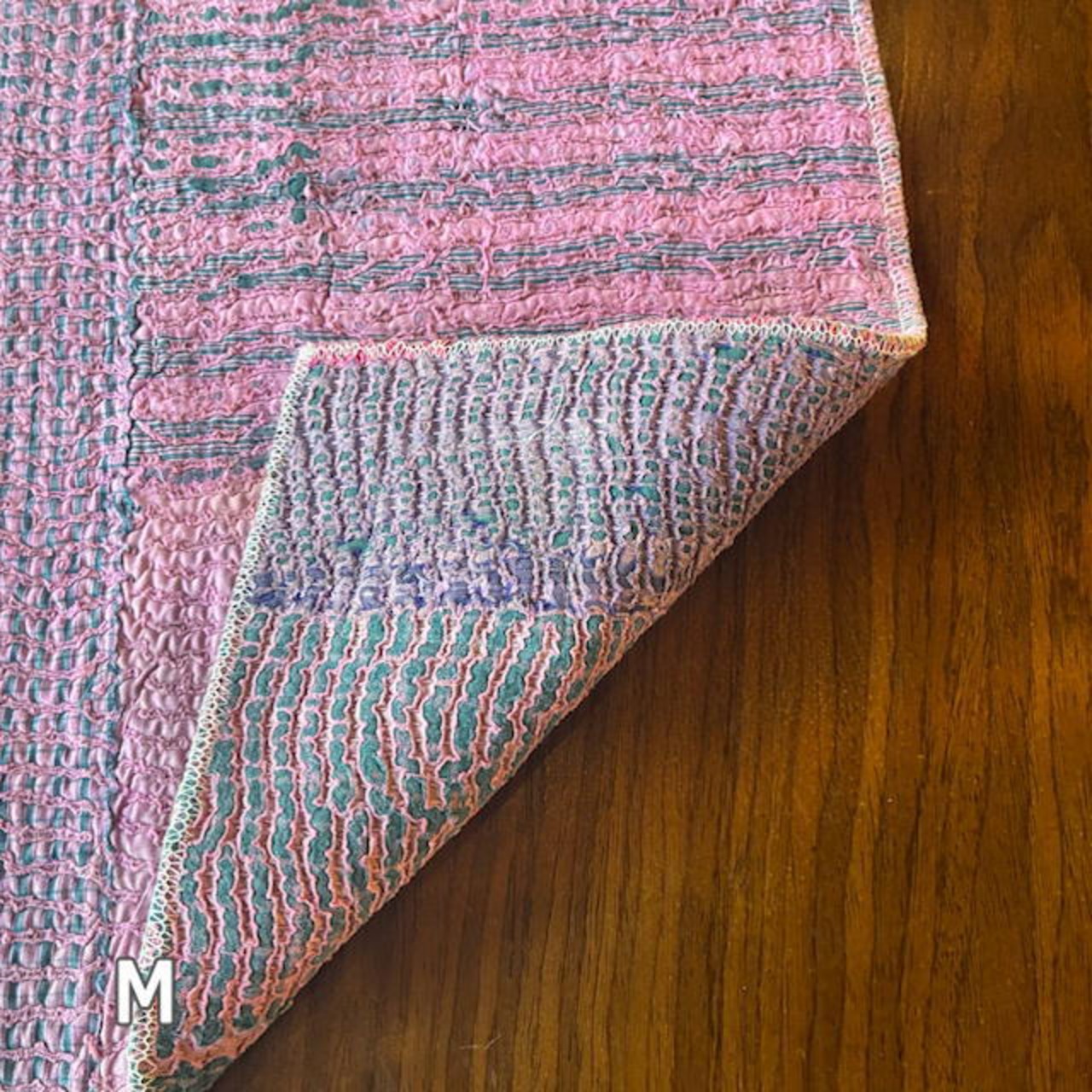 TOPANGA Kitchen India Vintage Lalli Quilt lunch Mat 10Type K〜T 30×40cm 　インドヴィンテージラリーキルト　ランチマット 10種　【メール便可】
