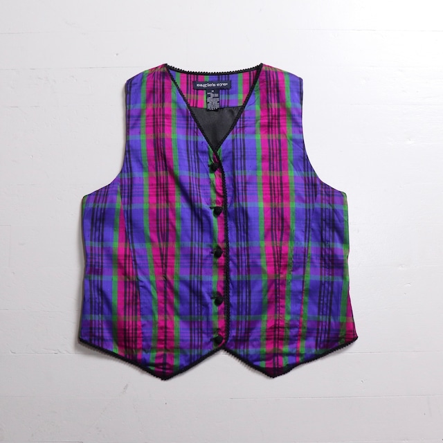 1990s  SILK 100%  Vest  M