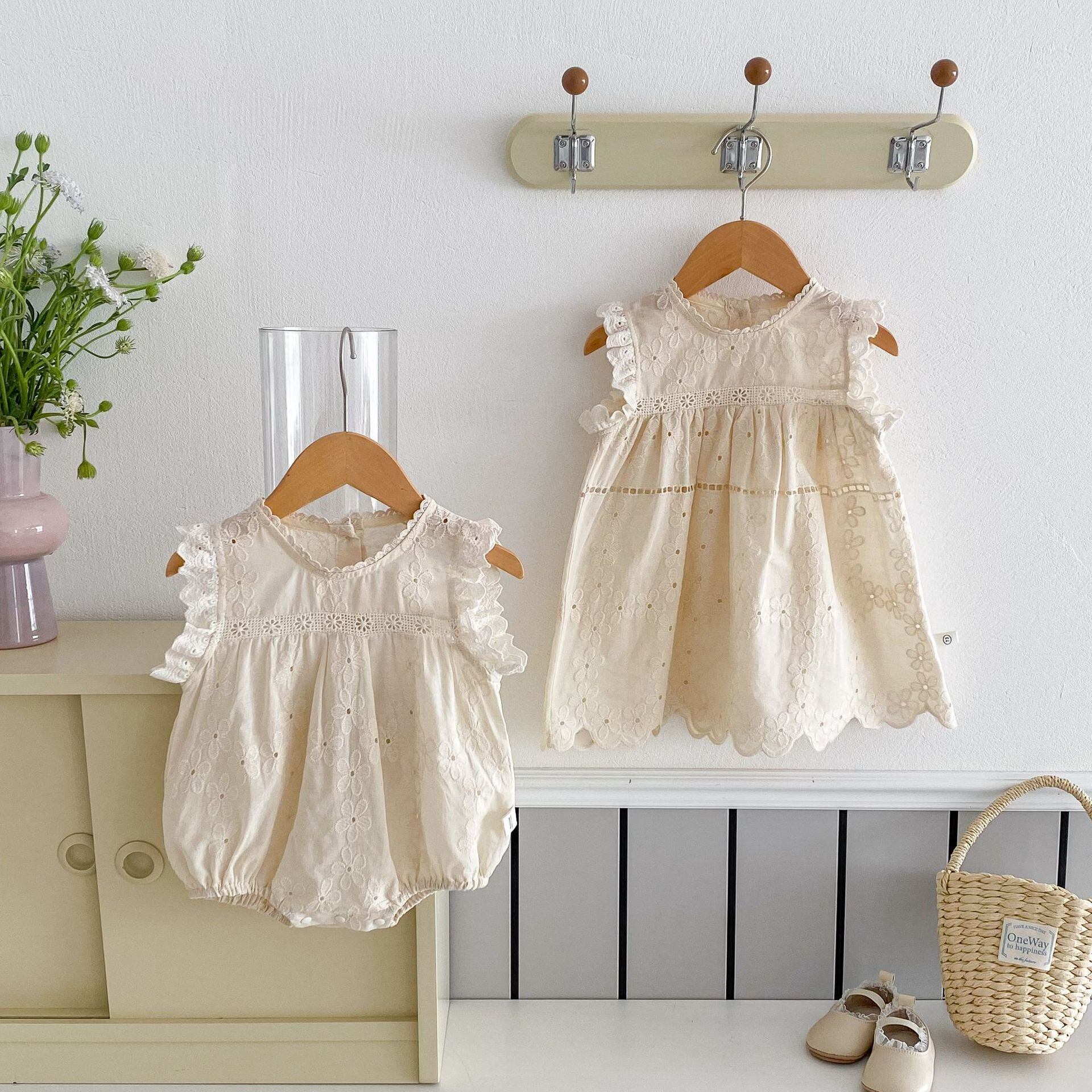 【BABY&KID】夏新作 花柄ロンパース ワンピース