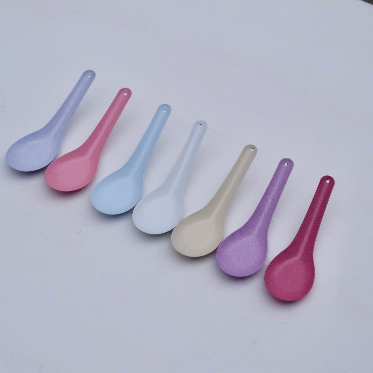 ホーローのれんげ