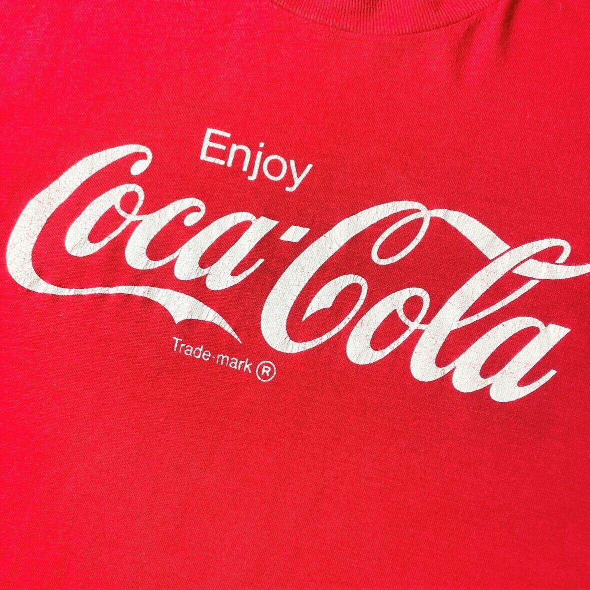 80〜90年代 USA製 Coca-Cola コカ・コーラ 企業ロゴ アドバタイジング プリント Tシャツ メンズXL 古着 80s 90s  ヴィンテージ ビンテージ シングルステッチ レッド 赤色【Tシャツ】【FSS2308-50a】【CS2312-AL1】 | cave ...