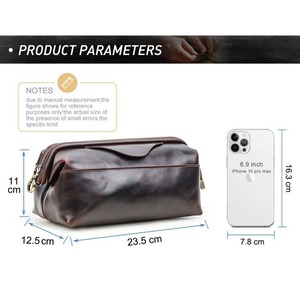 Organizer Genuine Leather Travel Pouch Bag / 本革 オーガナイザー レザー トラベル ポーチ バッグ