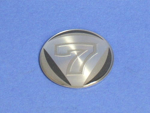 77344/BADGE バッジ、ホイールセンターキャップ、シルバー & ブラック、50mm 直径