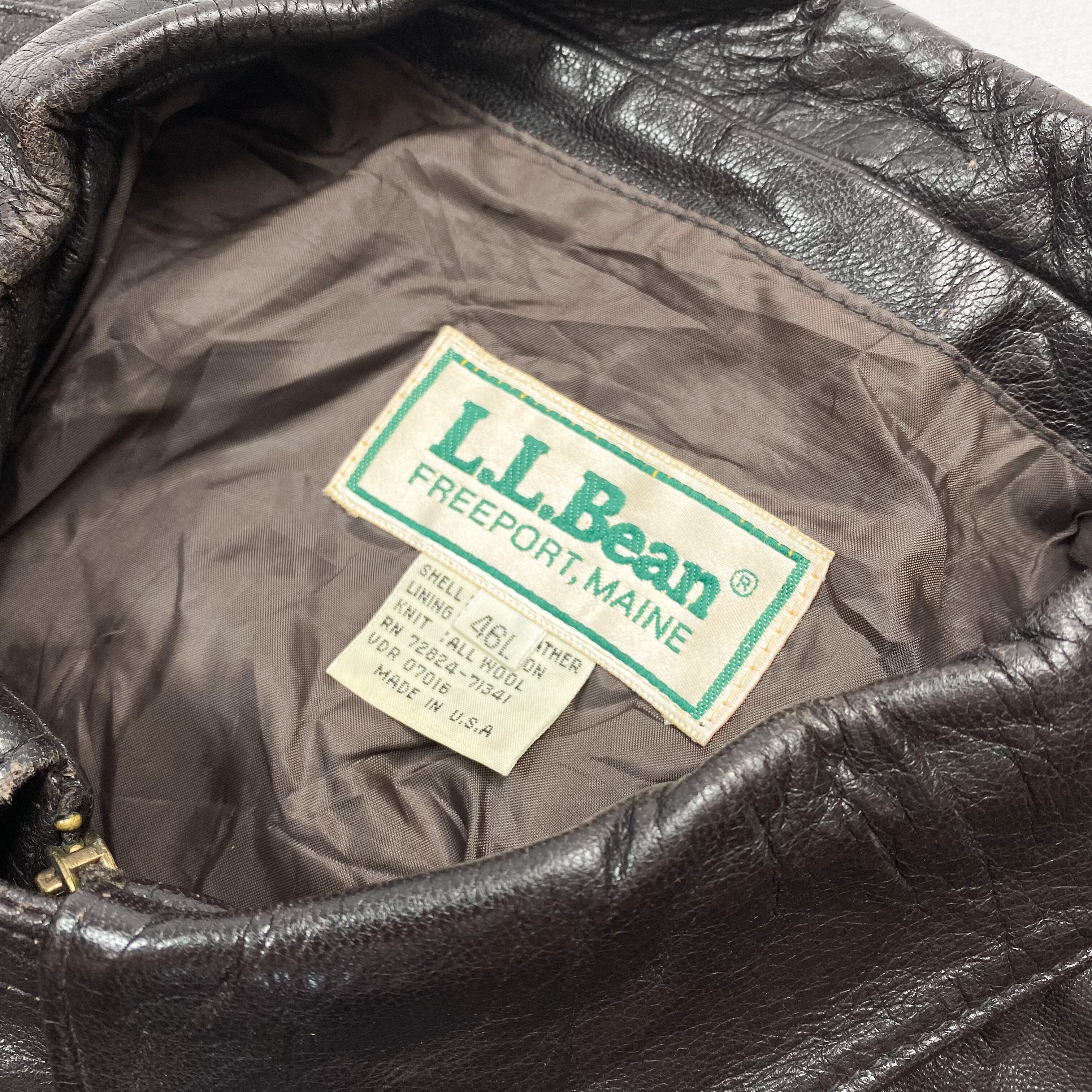 80's L.L. Bean A-2 Type Leather Jacket / エルエルビーン レザー