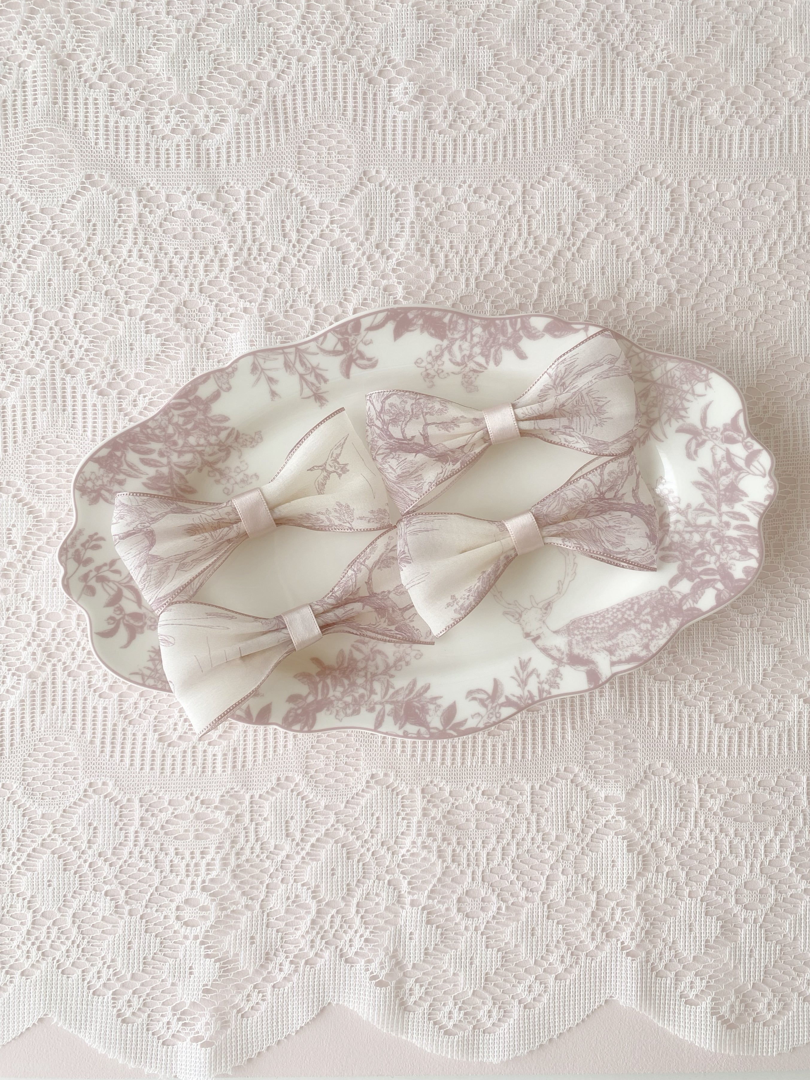 Toile de Jouy barrette