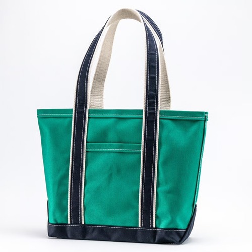 WORKERS Deluxe Pocket Tote Bag/ Green x Navy Handle/Long