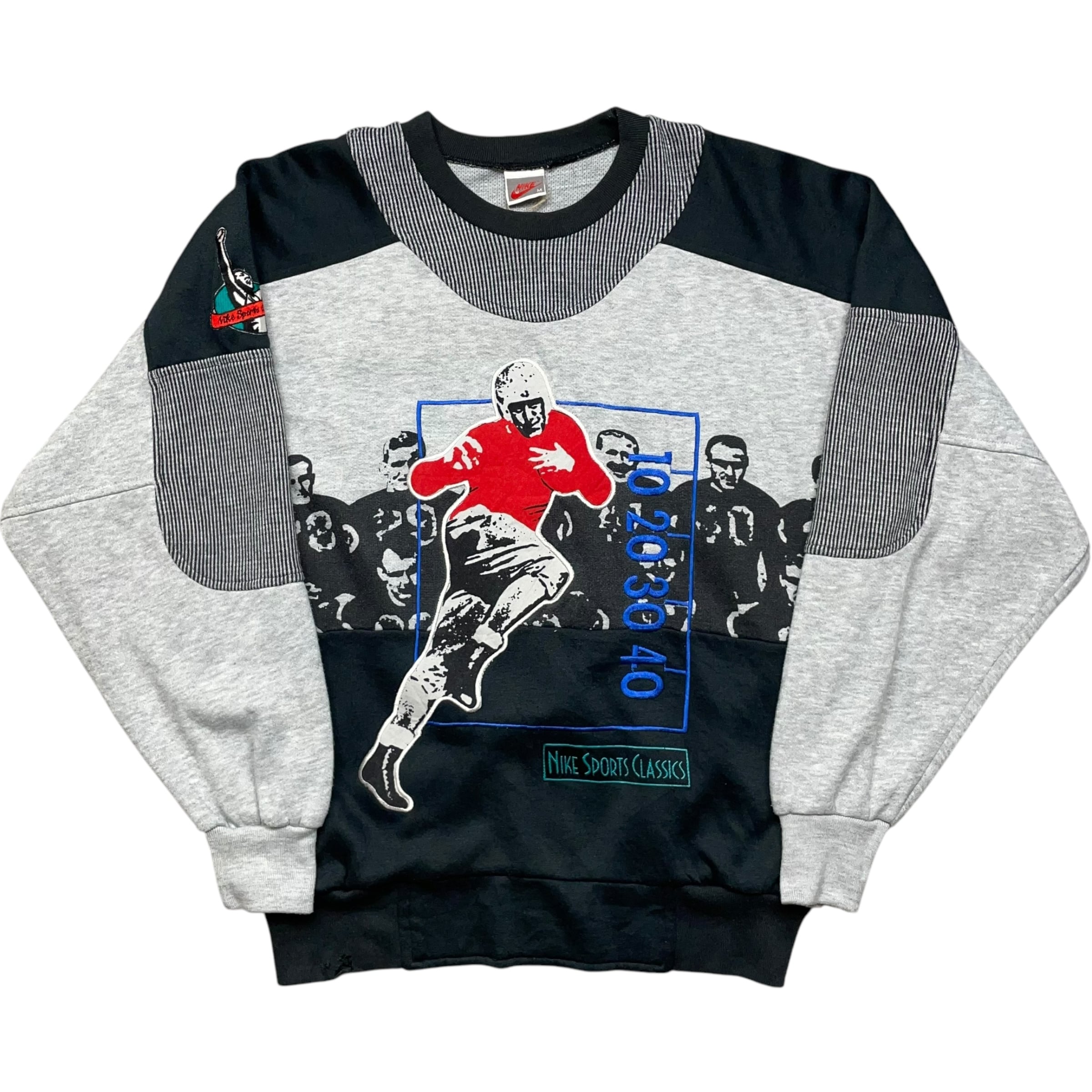 《M》NIKE ナイキ スウェット NIKE SPORTS CLASSIC 刺繍デザイン 90年代 vintage no.6328