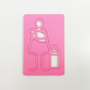 ツケレルン（ピクトサイン）軽量 アクリル 壁付け 看板 標識 （授乳室サイン）kabe-0042