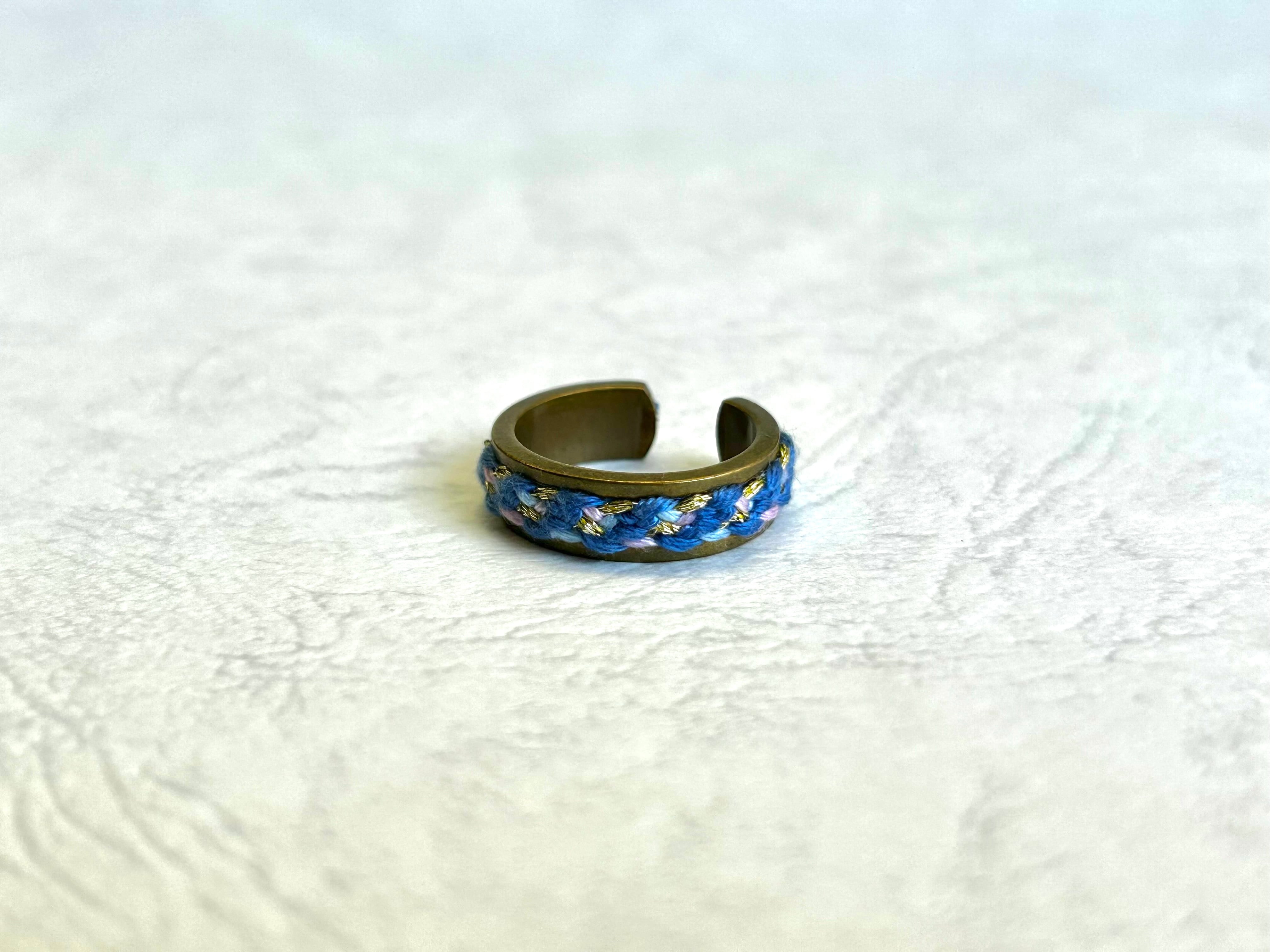 【カラーオーダーメイド】組ひもRing (真鍮)