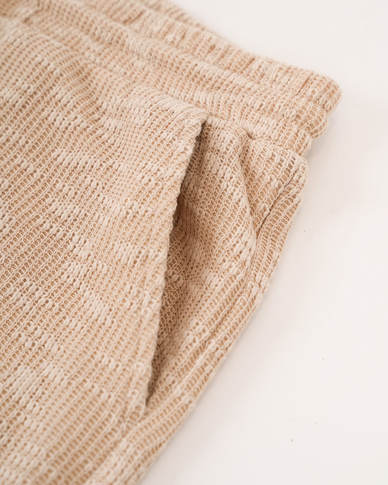 【#Re:room】SHEER SLUB KNIT SHORTS［REP327］