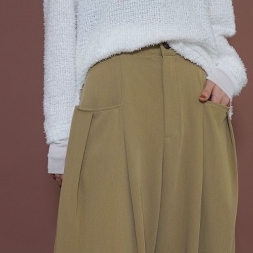 【 CYAN TOKYO 】Wタックストレートワイドパンツ