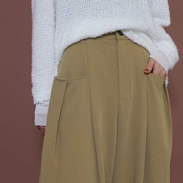 【 CYAN TOKYO 】Wタックストレートワイドパンツ