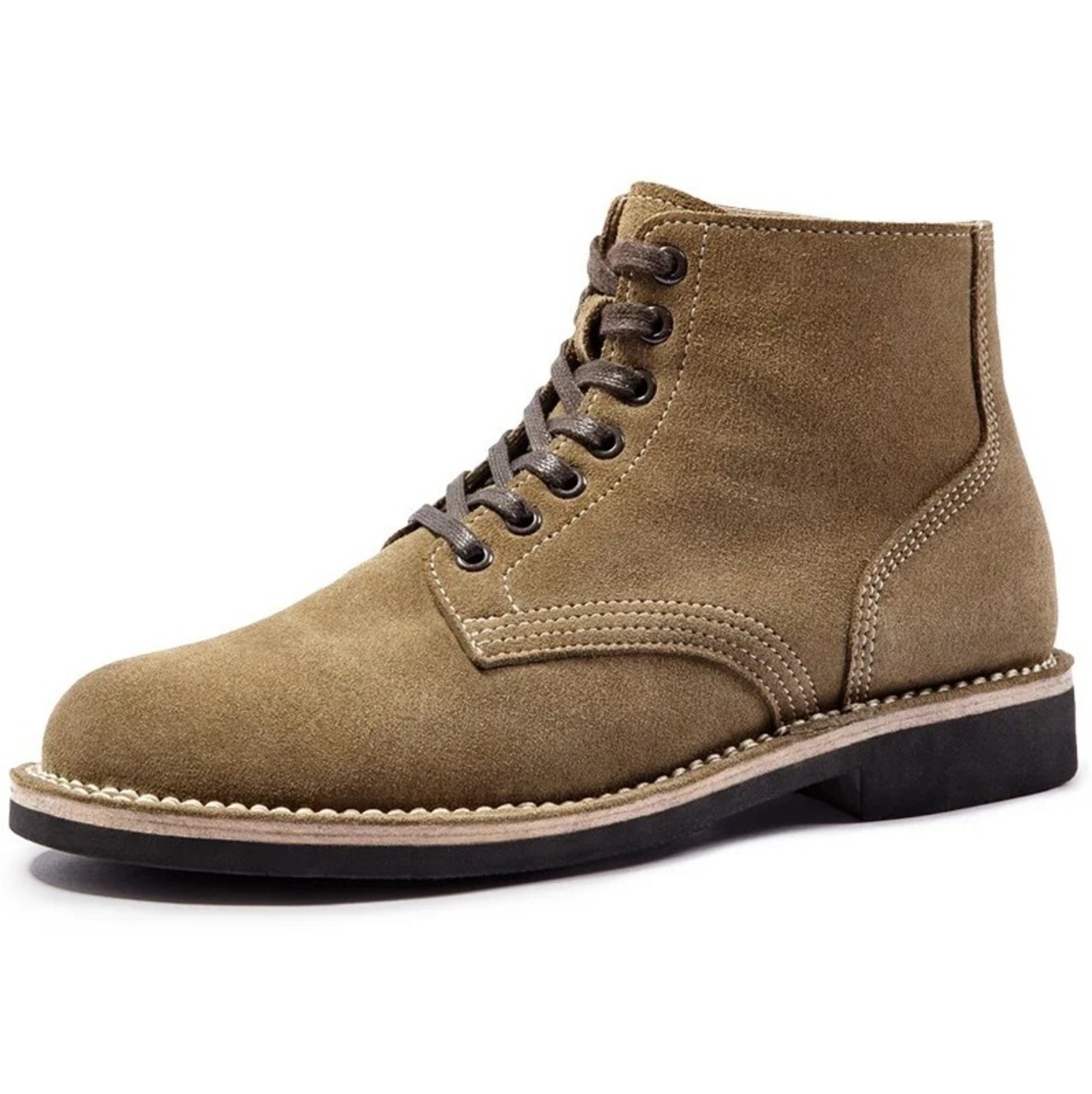 Retro Yellow Brown Ankle Boots / レトロ イエロー ブラウン アンクル ブーツ