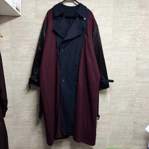 YOKE ヨーク YK20AW0237C-W 20AW REVERSIBLE TRENCH COAT トレンチコート size2 マルチカラー（ネイビー、レッド系、ブラウン） 【中目黒B1】