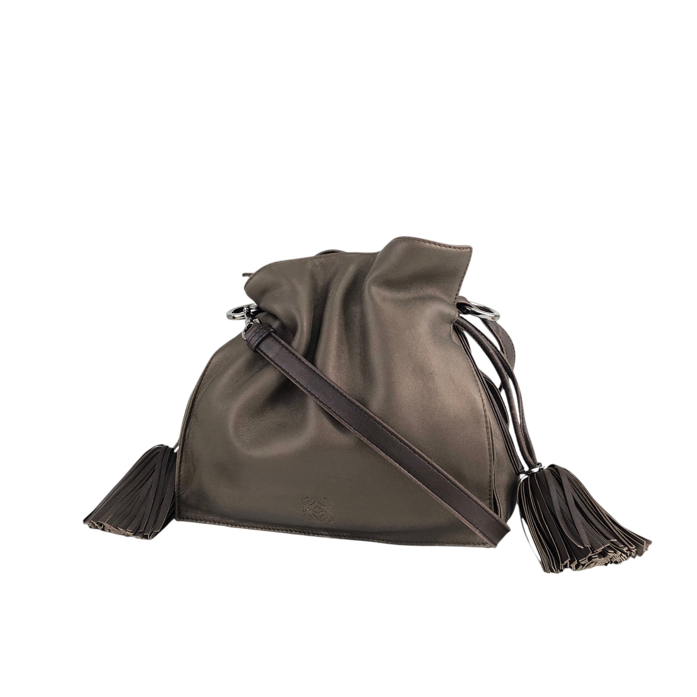 LOEWE ロエベ フラメンコ ショルダーバッグ ブロンズ アナグラム LOEWE ロエベ フラメンコ ショルダーバッグ ブロンズ アナグラム