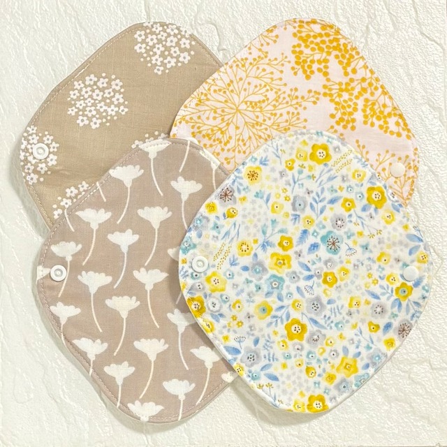 17cm 使い方2通り✩2way 布ナプキン 布ライナー フランネル 無添加･無漂白 防水タイプ 333