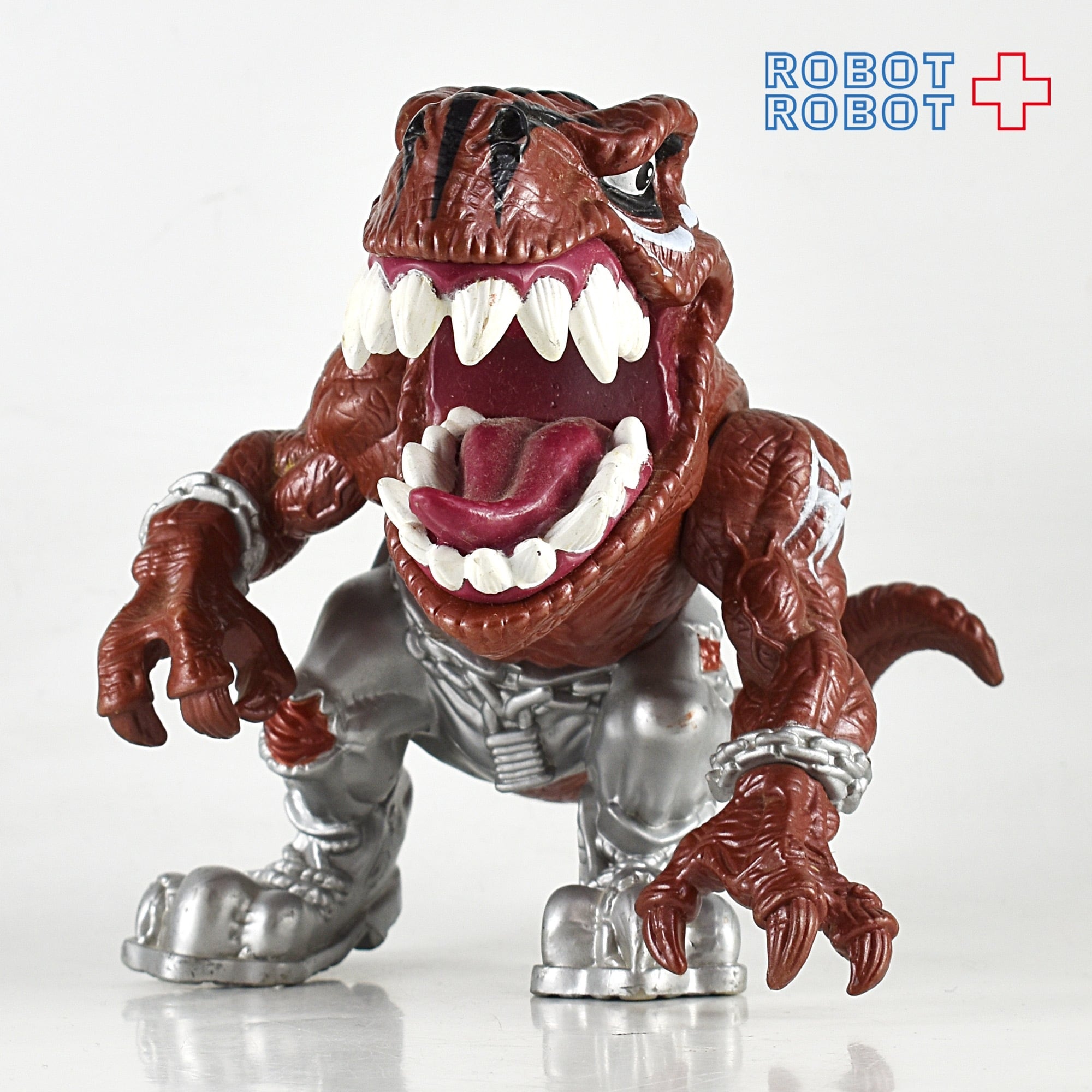 エクストリームダイナソーズ　T-BONE　フィギュア　マテル　アメトイ　1 エクストリームダイナソーズ T-BONE ウォーペイント ブラウン | ROBOTROBOT