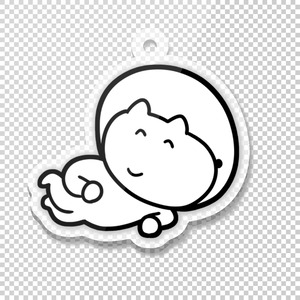宇宙犬（キーホルダー）