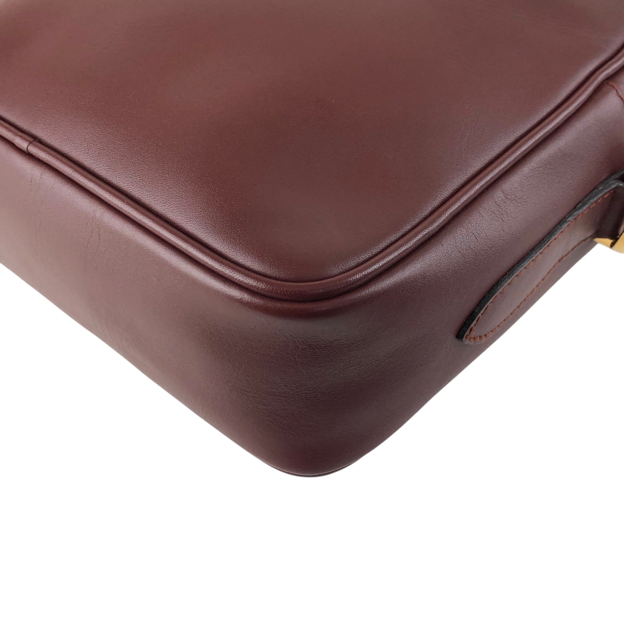 Cartier カルティエ ショルダーバッグ ボルドー マストライン レザー