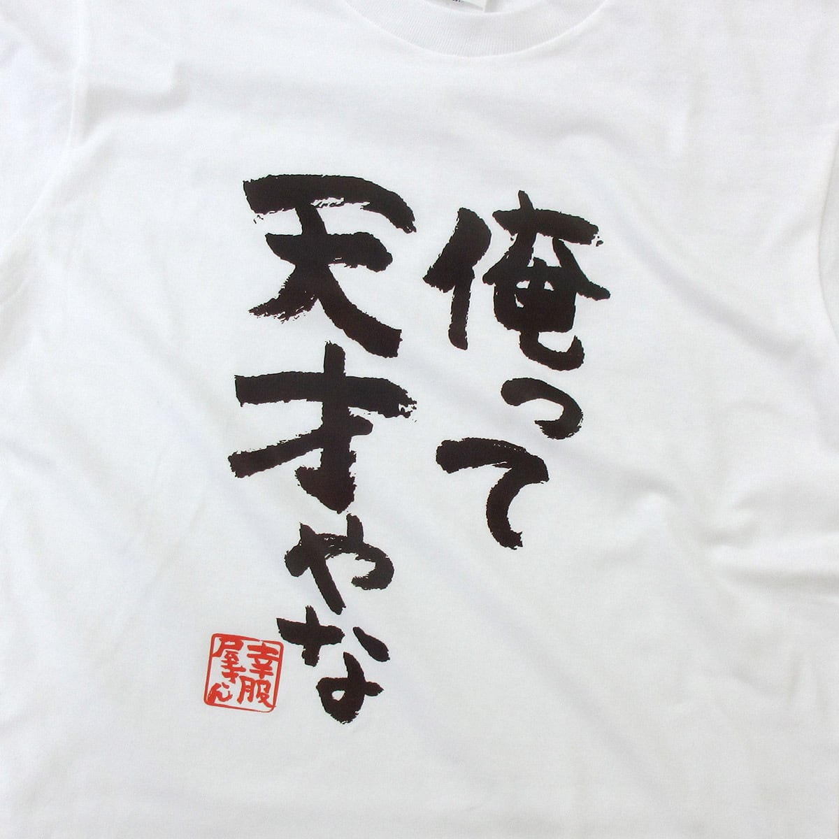 俺って天才やな Tシャツ ka300-08 自慢 自画自賛 漢字 おもしろ メッセージ Tシャツ