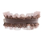Sherbet lace collar ブラウン