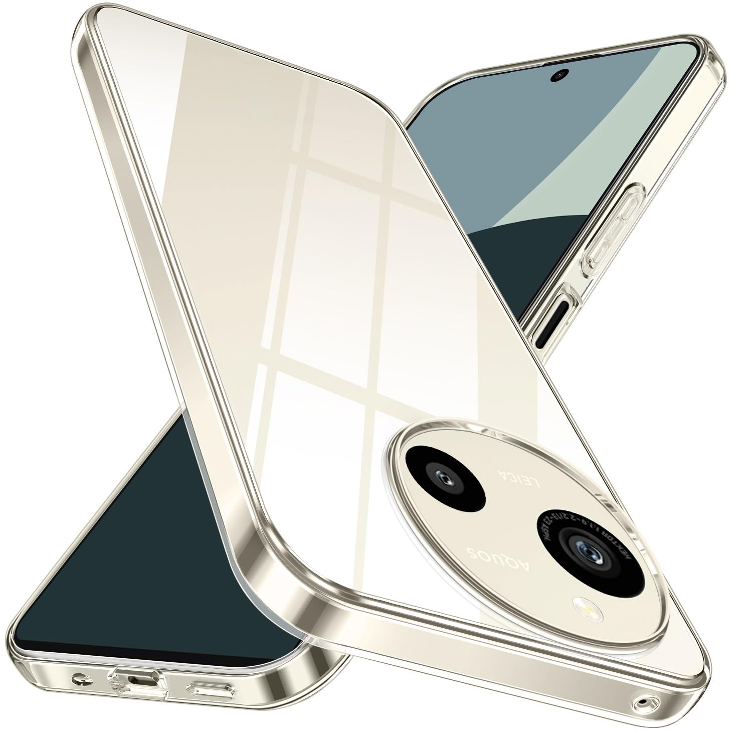 AQUOS R9 / R10 ケース クリア SH-51F SH-51E スマホケース アクオスR10 透明 tpu 薄型 軽量 アクオスR9 カバー ストラップホール付き 耐衝撃 ソフト 保護 全透明