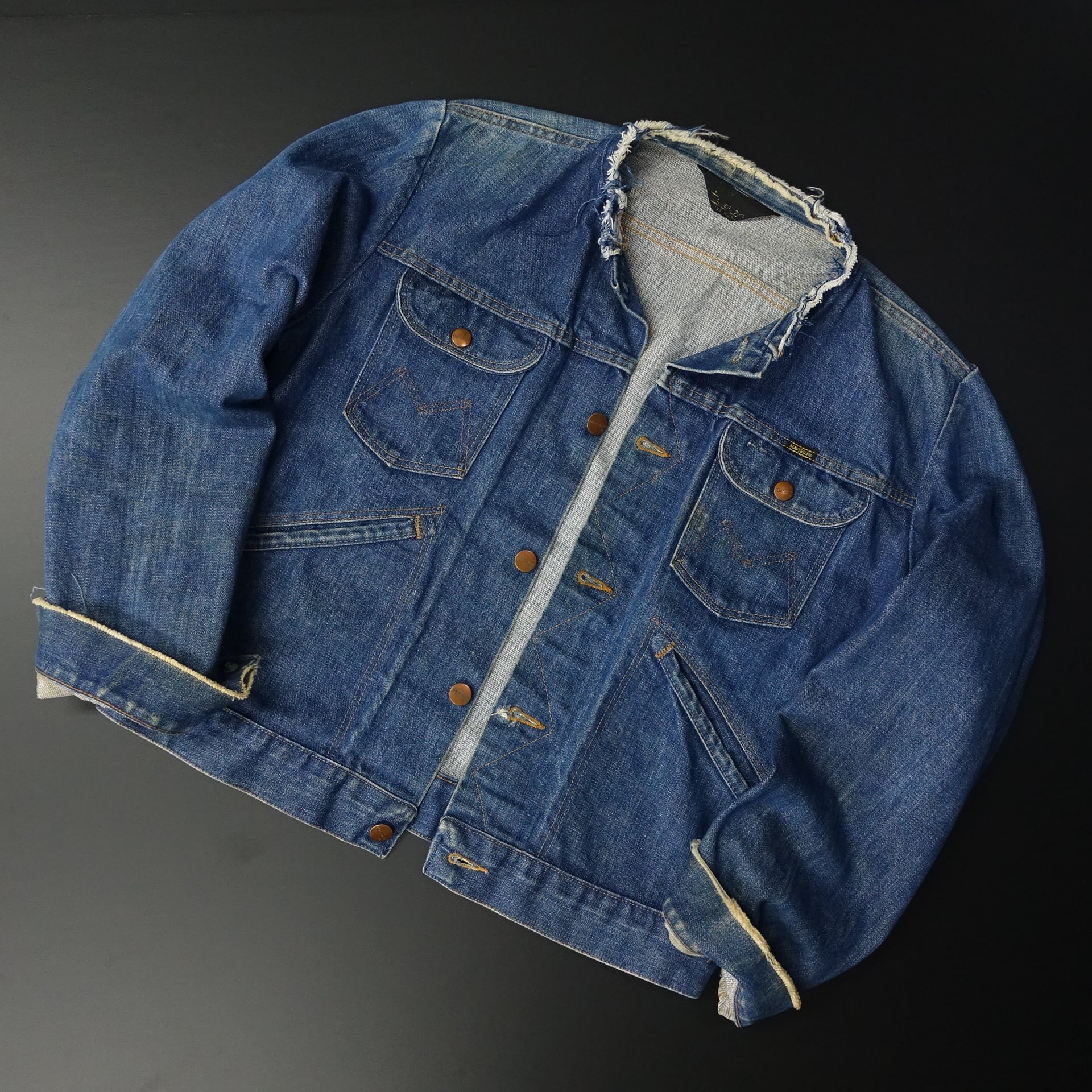 70s Vintage MAVERICK マーベリック デニムジャケット 三角タグ 赤耳 