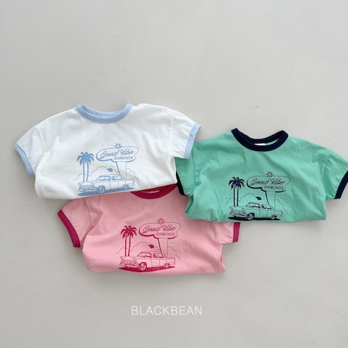 【予約　2024 summer】fresh T〔フレッシュ半袖T〕　black bean